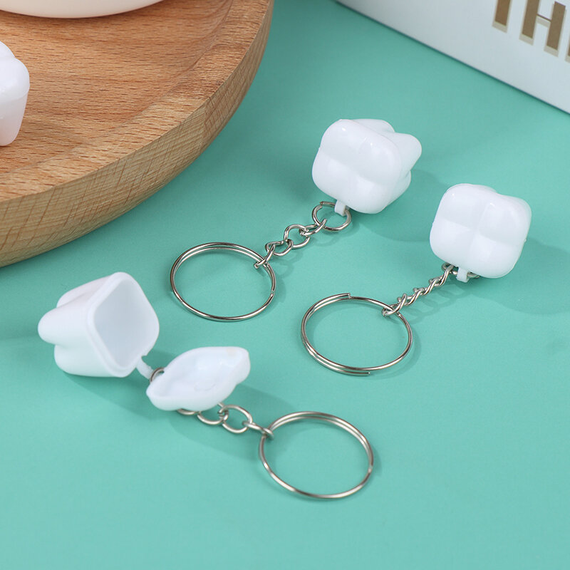 10 buah bentuk gigi anak-anak kotak penyimpanan gigi susu anak bayi gigi gugur Organizer wadah plastik Mini kotak kecil