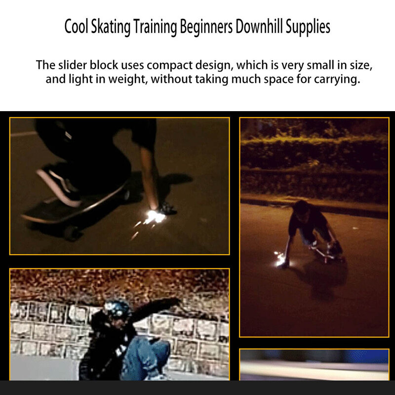 スライダーブロック火石超クールなsparkflassスケートボード用フレームロングボードスライディンググローブパームパックハンド保護グローブ