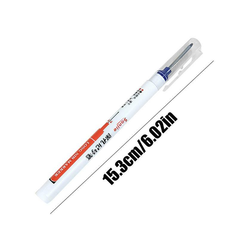 Quick-Drying Marker Pens Industrial Permanent Markers With Clip Marking Supplies For Metal Industry Electric Drilling Carpentry