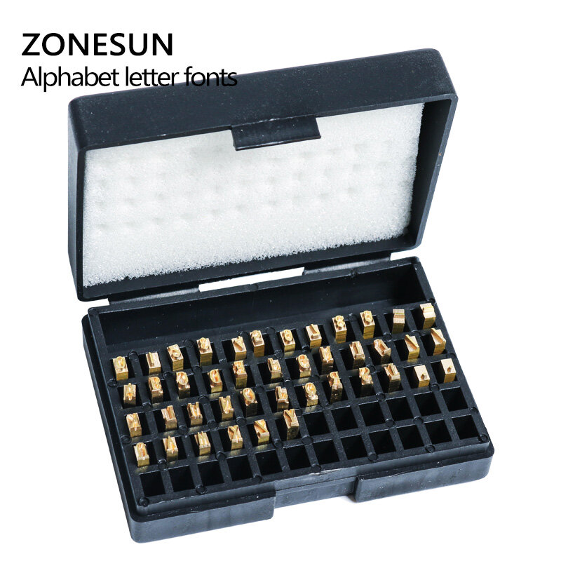 ZONESUN A-Z ZY-RM5 코드 리본 날짜 인쇄기용 문자 번호, 0-9 문자, 핫 레터