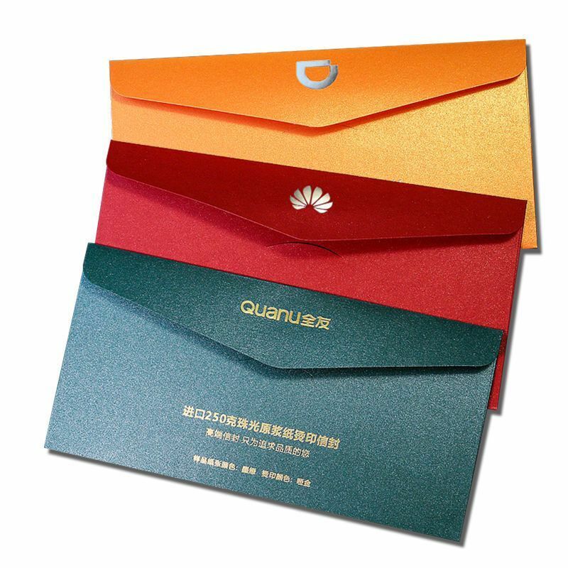 Enveloppe d'invitation personnalisée, enveloppe d'emballage en papier carton blanc, produit personnalisé, usine chinoise