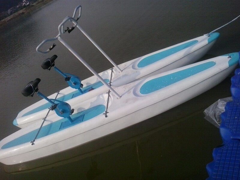Upgrade Fiberglass Water Bike(M-030) water play equipment Water pedal bike Pedal boat