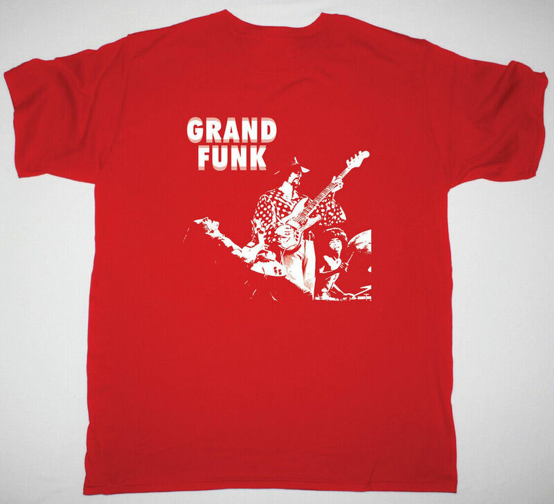 Grand Funk Railroad Band Shirt Klassiek Rood Unisex S-5xl Li522