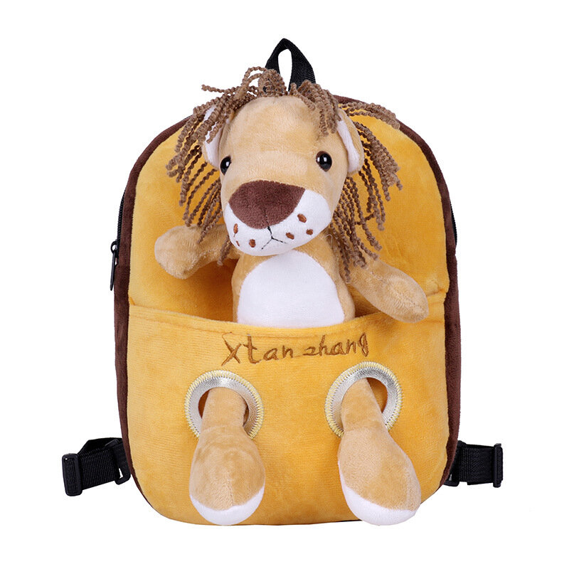 배낭 어린이 창의적 만화 손실 방지 귀여운 봉제 가방, 남아 및 여아, 유치원 선물, 학생 여행 가방, Y2k