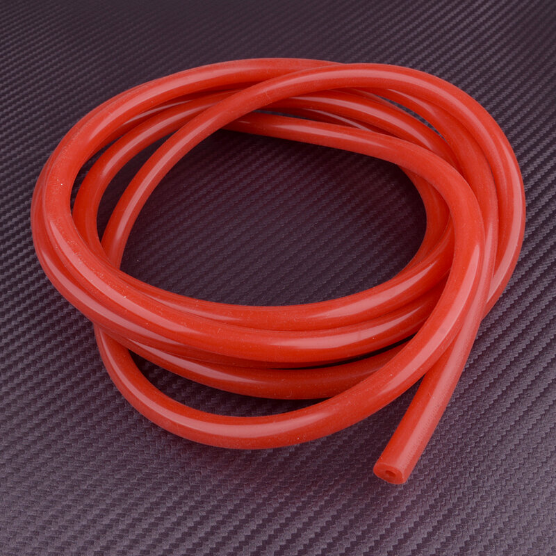 Manguera de vacío de silicona para coche, tubo Universal de 1/8 ", ID, 3mm, OD, 9mm, 10 pies, rojo, combustible