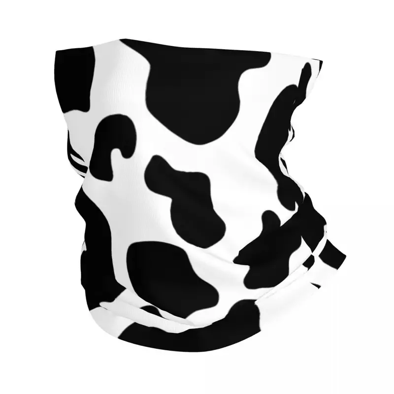 Penutup leher Bandana motif hewan bintik sapi syal masker Balaclava cetak memancing olahraga luar ruangan uniseks dewasa dapat dicuci