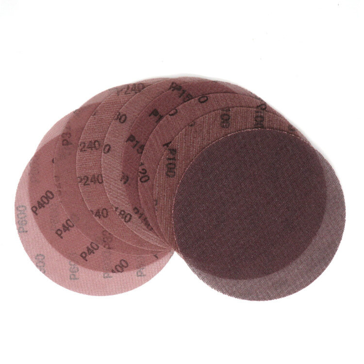 10PCS 5Inch Sanding Discs 80 100 120 180 240 320 Grit Mesh Abrasive Dustless Sandpaper Assortment for Car Woodworking - Hook