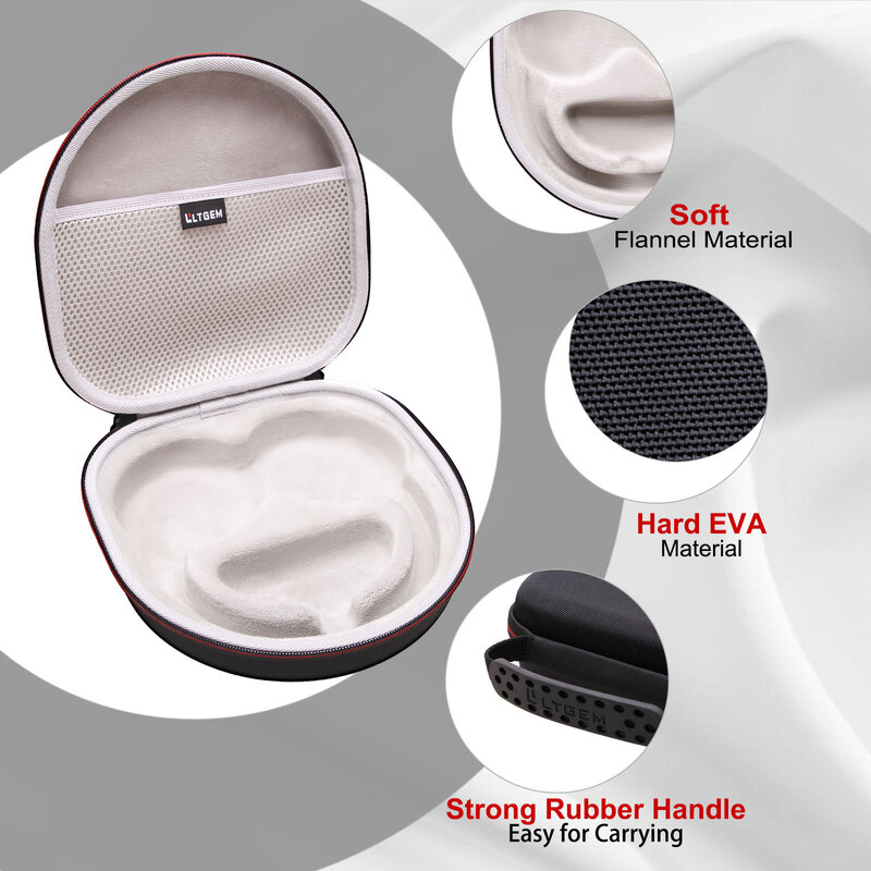 Ltgem hardcase für anker sound core space q45/q35 adaptive geräusch unterdrückende kopfhörer-schützende aufbewahrung tasche, (nur fall)
