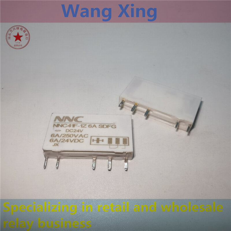 NNC41F-1Z 6A SDFG DC24V Electromagnetic Power Relay 5 Pins