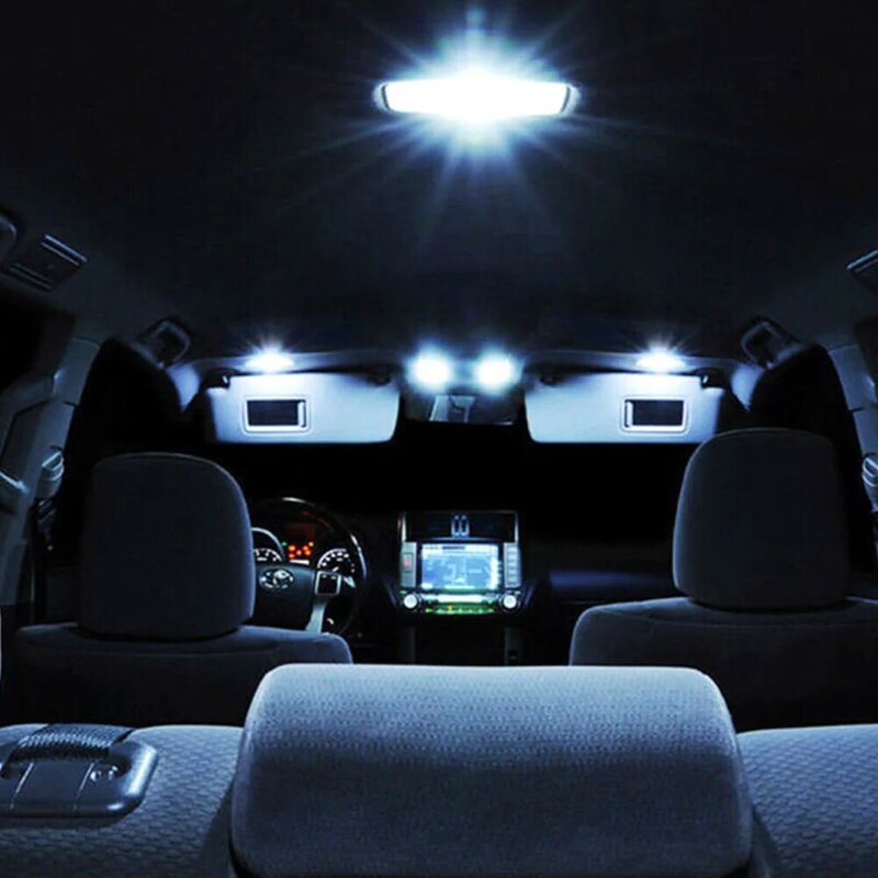 Bombilla LED duradera útil, luz LED, 21 bombillas, Compatible con Interior, juego de repuesto, superbrillante, blanco, 21 piezas