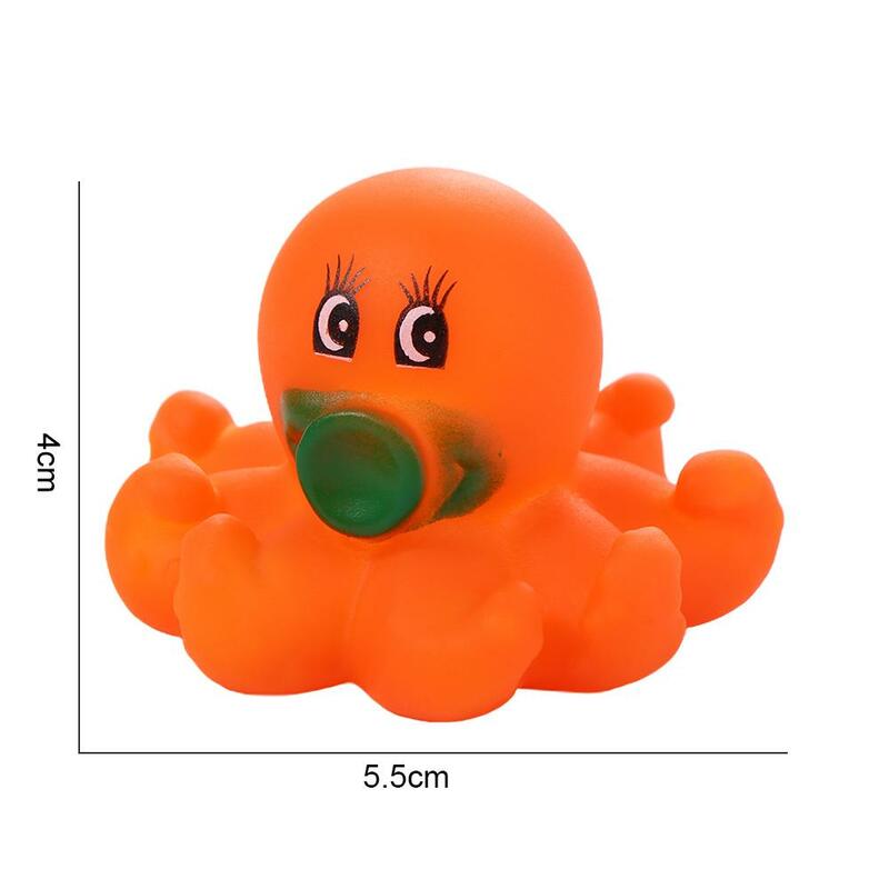 Soft Squeaky colorido Squeeze Float Toy para crianças, Brinquedos infantis de água de natação, Brinquedos do banho do bebê