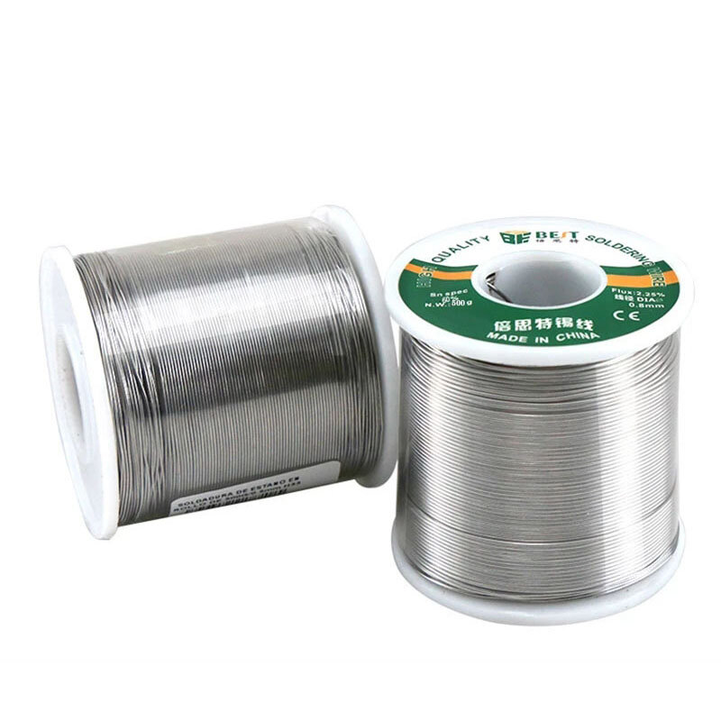 BEST 500g/100g 0.3/0.4/0.5/0.6/0.8/1.0mm High-Purity Solder Wire With A rosin Core, Suitable for Various Electronic Soldering