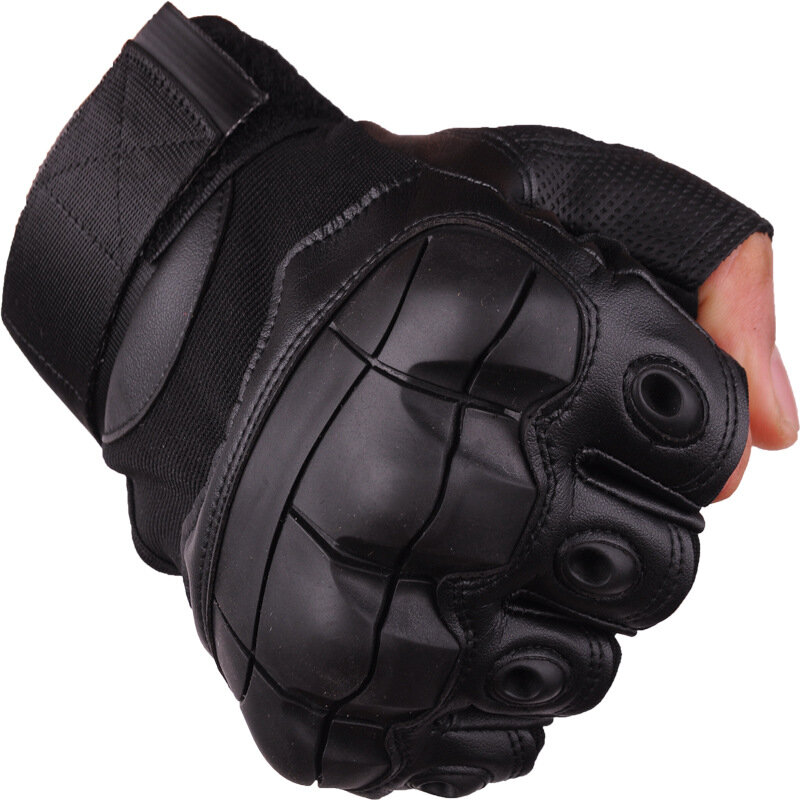 Велосипедные охотничьи перчатки для мужчин и женщин, Защитные спортивные перчатки с сенсорным дизайном для фитнеса, мотоцикла, охоты, перчатки без пальцев для прогулок