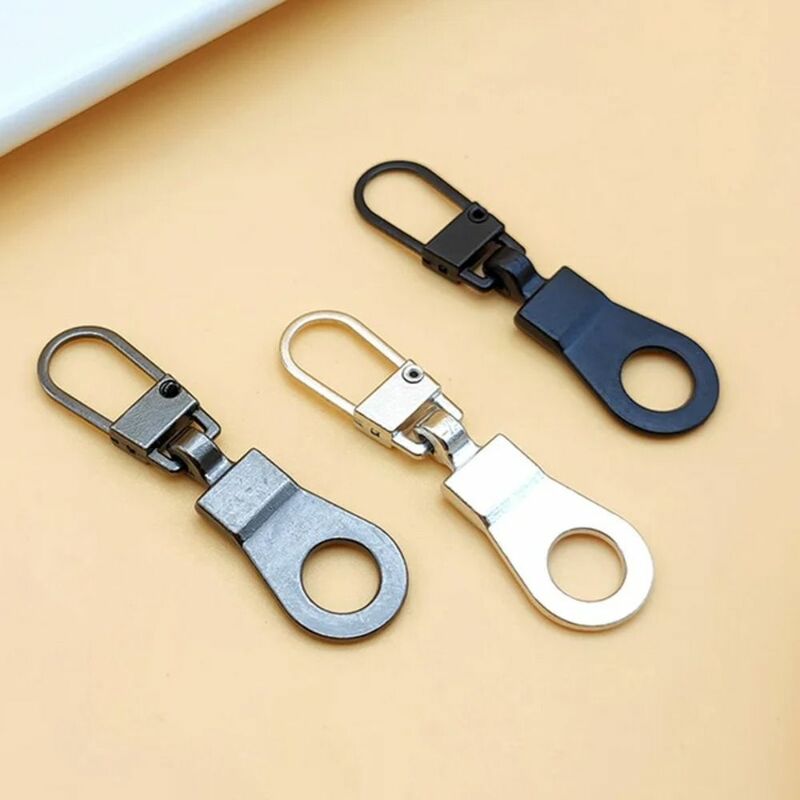 5PCS Detachable Metal Zip Zipper Sliders Head Replacement Zipper Head DIY Sewing Backpacks Purses Repair Sewing Accessories