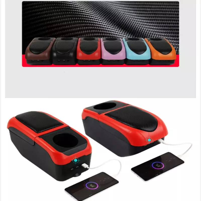 Kotak sandaran tangan mobil FORD EcoSport, detail Interior, kotak penyimpanan tengah Aksesori Mobil retro, konsol USB 2013-2018