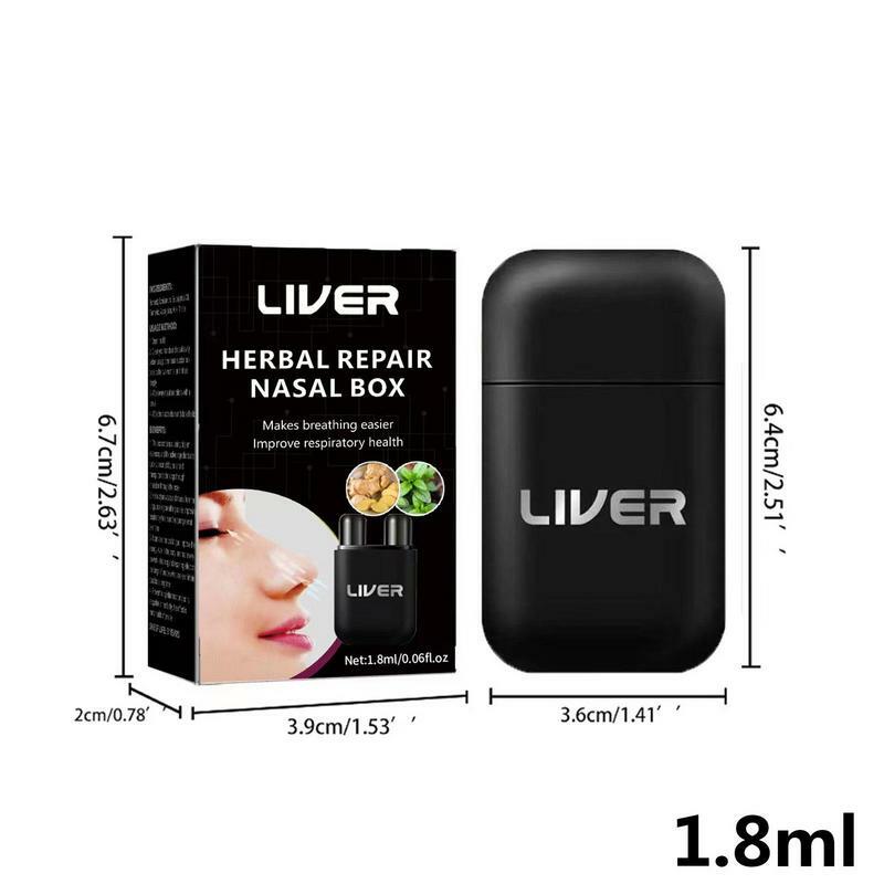 1/2pcs Herbal Repair Nasal Box Liver Cleaning Nasal Herbal Box For Liver Health Care Relieve Nasal Congestion Nasal Herbal Box