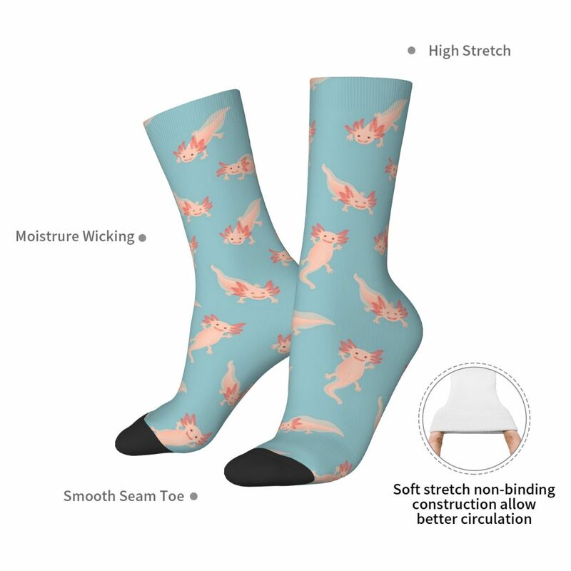 Axolotl Socks Harajuku Super Soft Stockings All Season Long Socks Accessories for Man's Woman's Gifts