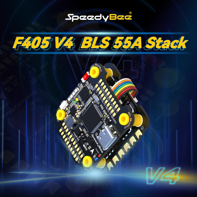 SpeedyBee FC e ESC Stack, F405, V4, BLS, 55A, 30x30