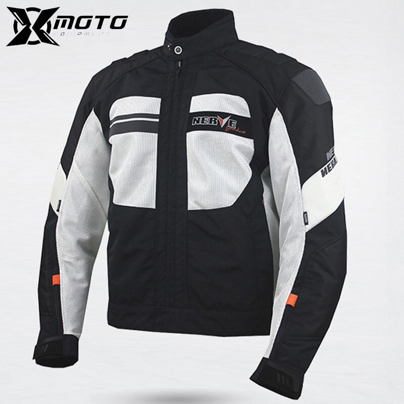 Jaket sepeda motor longgar dan nyaman, jaket jala sepeda motor bersirkulasi udara, jaket gerak sepeda motor pria