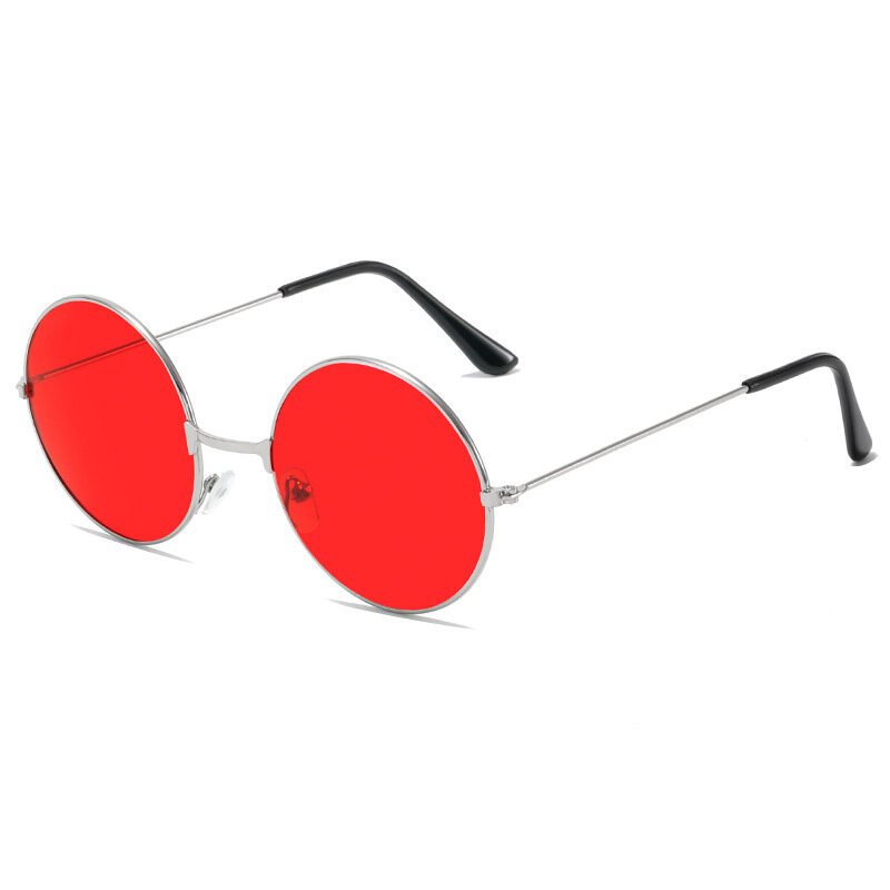نظارات شمسية معدنية مستديرة للرجال والنساء ، نظارات مشهورة ، صيد السمك ، الترفيه ، الرجعية ، خمر ، الموضة ، UV400 ،