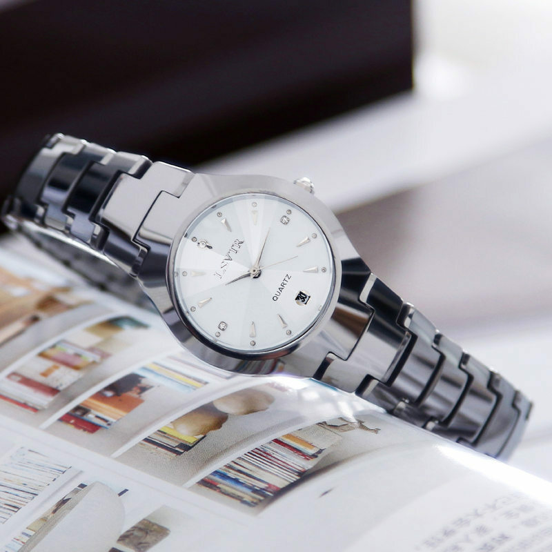 남성용 럭셔리 비즈니스 쿼츠 손목시계, 캐주얼 스테인리스 스틸 스트랩 시계, 방수 손목시계, 야광 크로노그래프 시계