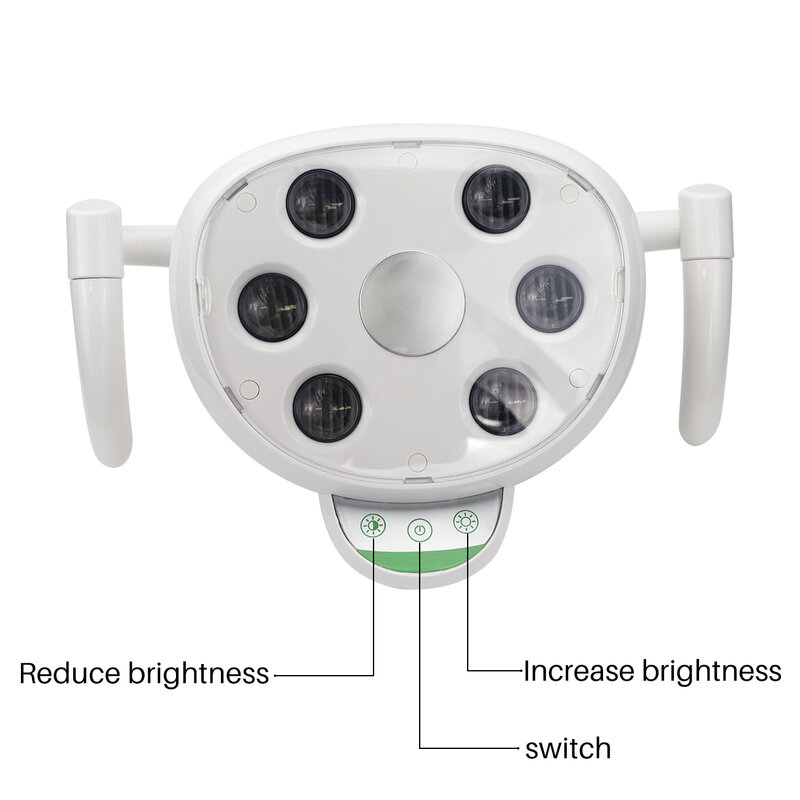 Luz do sensor de indução LED para a cadeira da unidade dental, lâmpada de operação oral, 12W