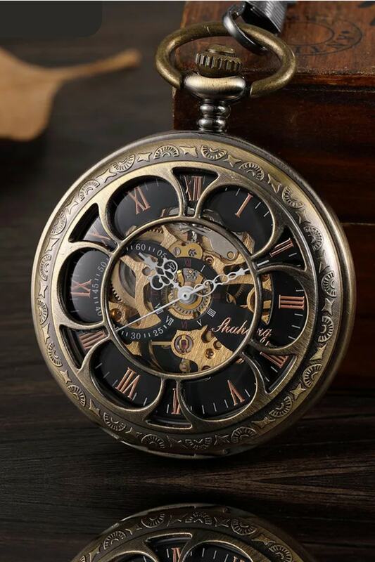 Reloj de bolsillo con fecha tradicional, reloj de bolsillo de diseño personalizado para fiesta de cumpleaños, Navidad y día especial