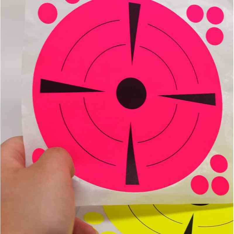 6 zoll Schießen Ziel Aufkleber Fluoreszierende Bogenschießen Schleuder BB Airsoft Schießen Practic Ziel Aufkleber Mit Dem Ziel Ziel Papier