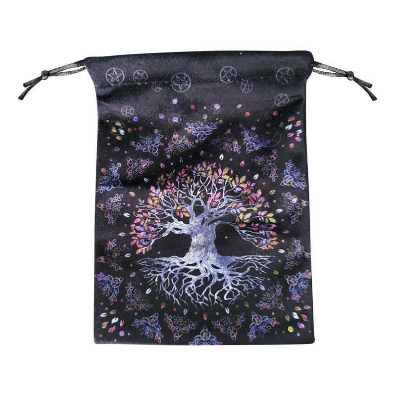 Velvet Moon Sun Tarot Storage Bag Mini Drawstring Bag Jewelry Dices Board Game Bag Gift Pouches Packaging Witchcraft Supplies