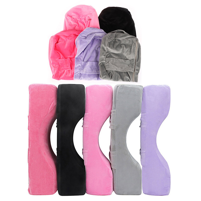 Funda de almohada de franela para Injerto de pestañas, cubierta de almohada de extensión de pestañas, maquillaje, 5 colores