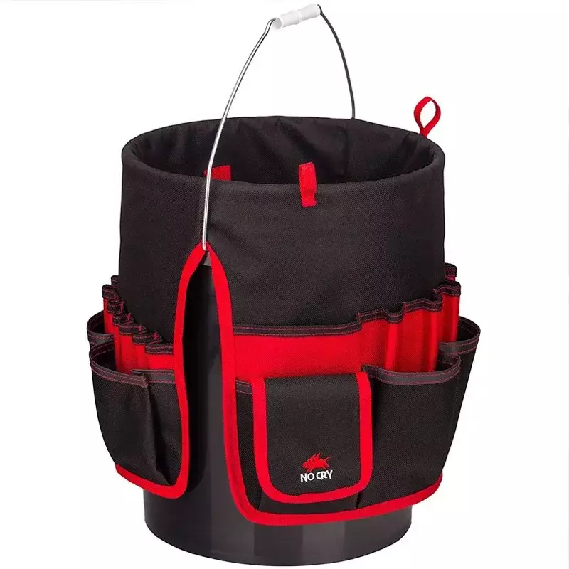 Portable Tool Bag Large Capacity Handware Garden Bucket Organizer Planting Props Basket Placing Tool Bag 1680D Oxford Cloth