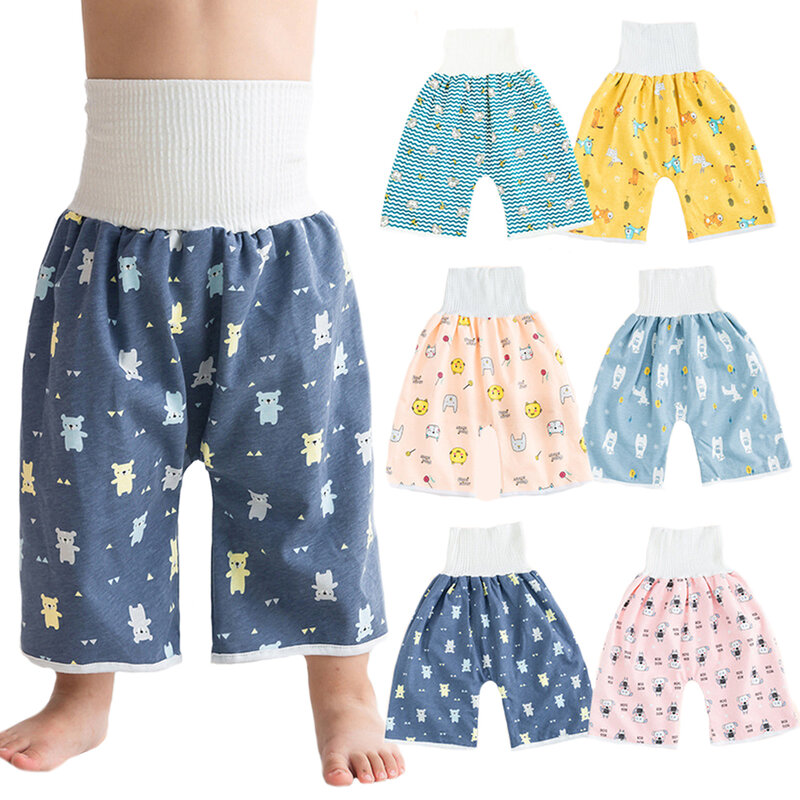 赤ちゃんのための防水おむつパンツとスカート,快適なトレーニングウェア,男の子と女の子のためのショートパジャマ