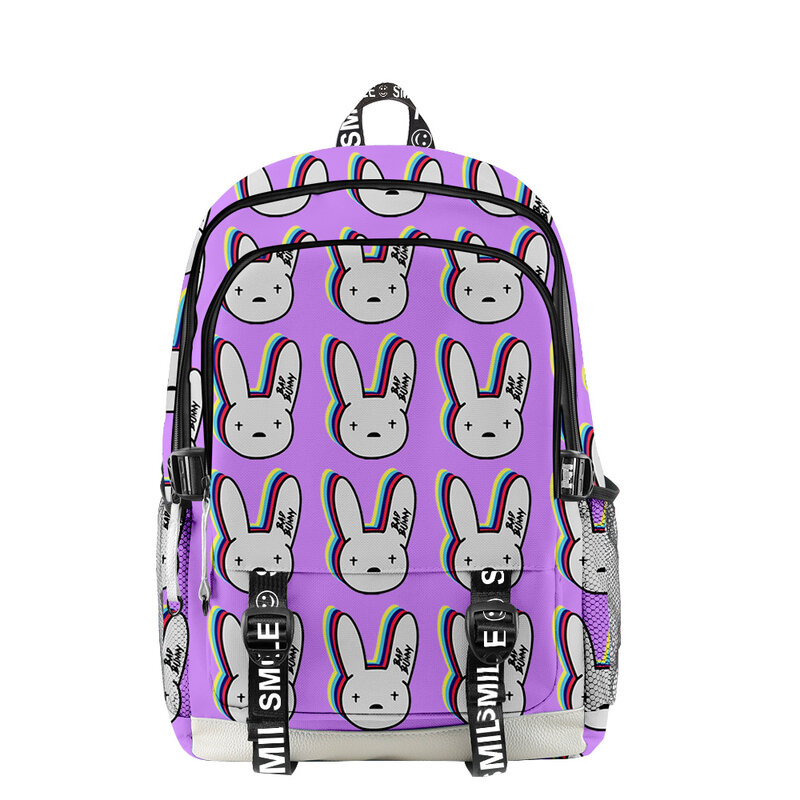Hot SaleBad Bunny  Backpack Primary Middle School Students Oxford Waterproof School Bag Teenager Boys Girls Travel Backpack