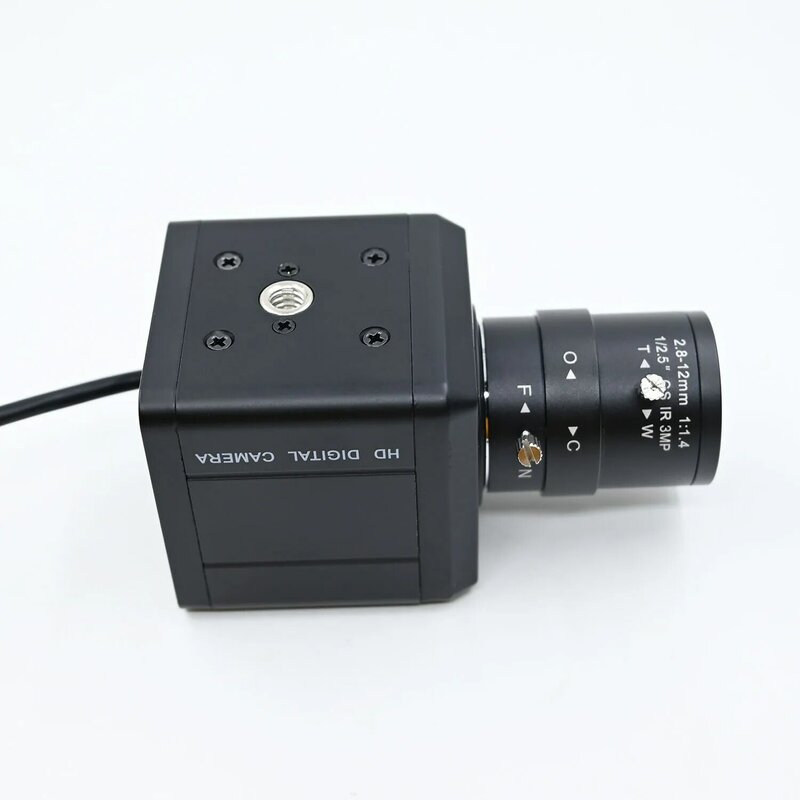 GXIVISION 드라이버리스 USB 플러그 앤 플레이 머신 비전 산업용 카메라, 2MP 글로벌 셔터, 1600X1200 흑백 60fps
