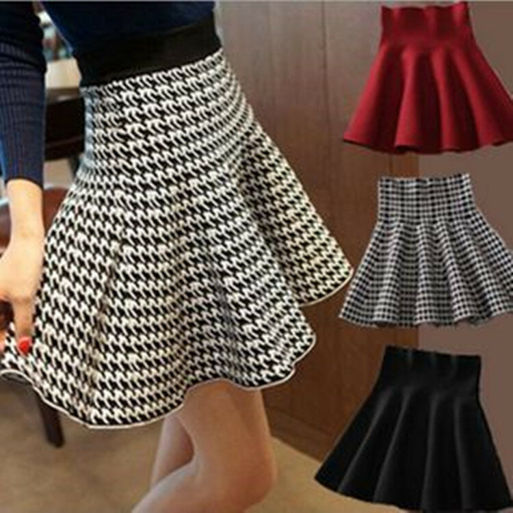 2023 Autumn Winter European and American Style Women Pleated Bust Skirts Lady Short Skirt Pettiskirt A-line Skirt