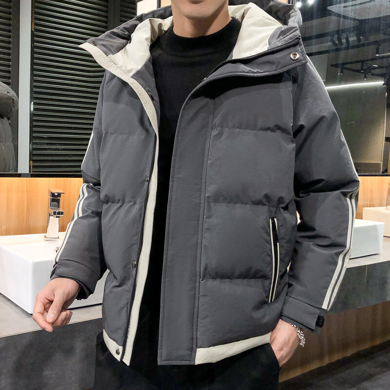 2022 casaco de inverno masculino casacos grossos térmicos soltos parka masculino longo parkas blusão com capuz zíper jaquetas plus size M-8XL