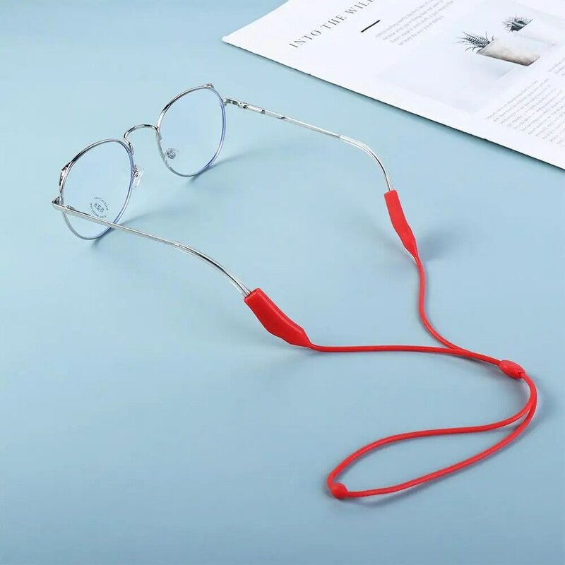 Correas de sujeción para gafas, cordón de silicona para gafas, cadena para niños