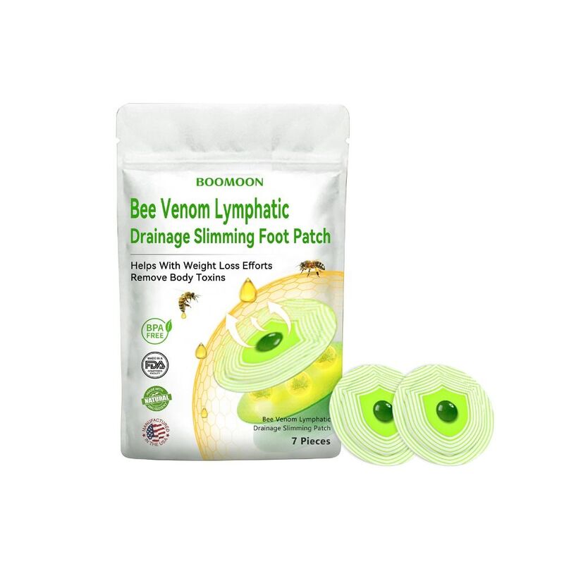 Fat Burning Bee Venom Foot Patch Anti Cellulite Lose Weight Bee Venom Lymphatic Drainage Detox Product Beauty Slim Patch