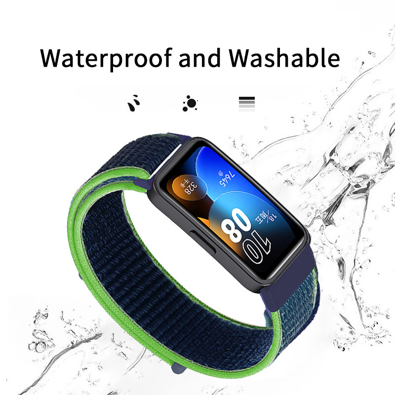 Ремешок нейлоновый для Huawei Band 8 9 7, аксессуары для смарт-часов, сменный спортивный браслет для наручных часов