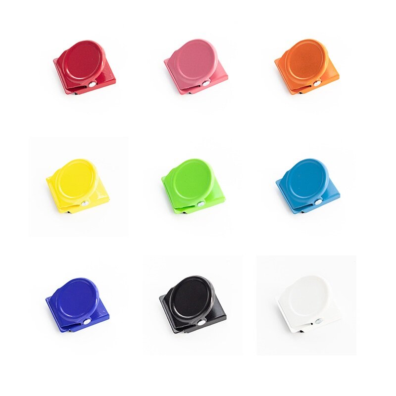 1 Stuks Minip Multi Color Magneet Clam Magnetische Paperclip Voor Koelkast Bestand Index Foto Memo Kantoor Kantoor Accessoires