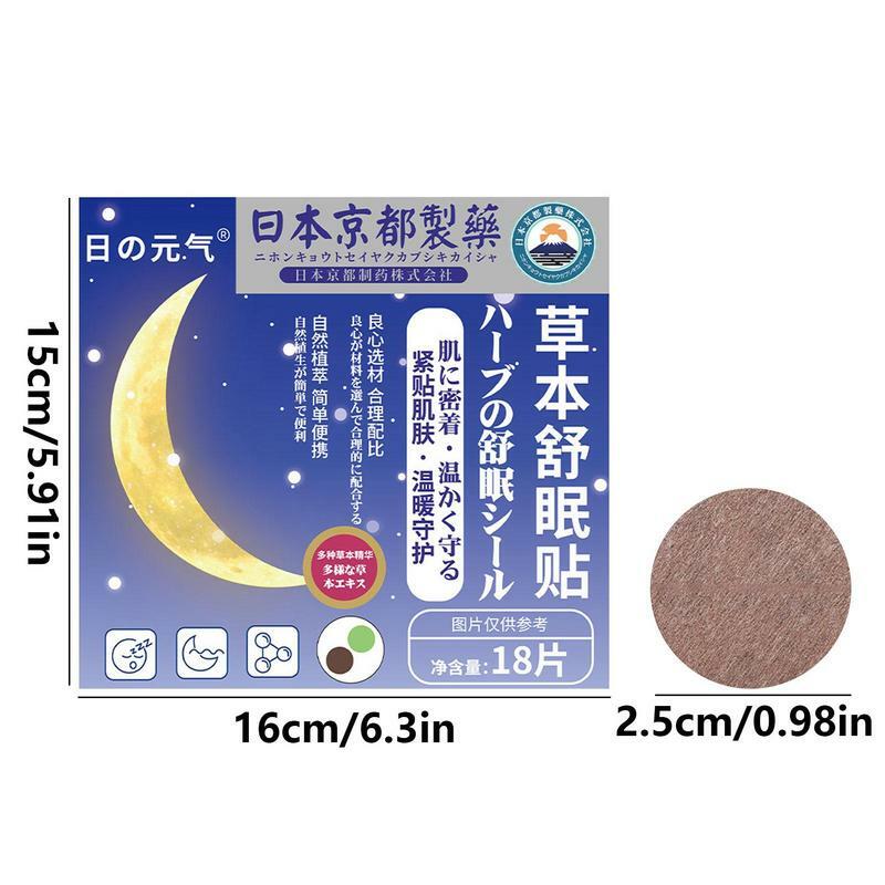 18Pcs Sleep Aid Patch Promotes Healthy Sleep Cycles Natural Patch All Night Sleep Support Children's Aid Stickers For Adults