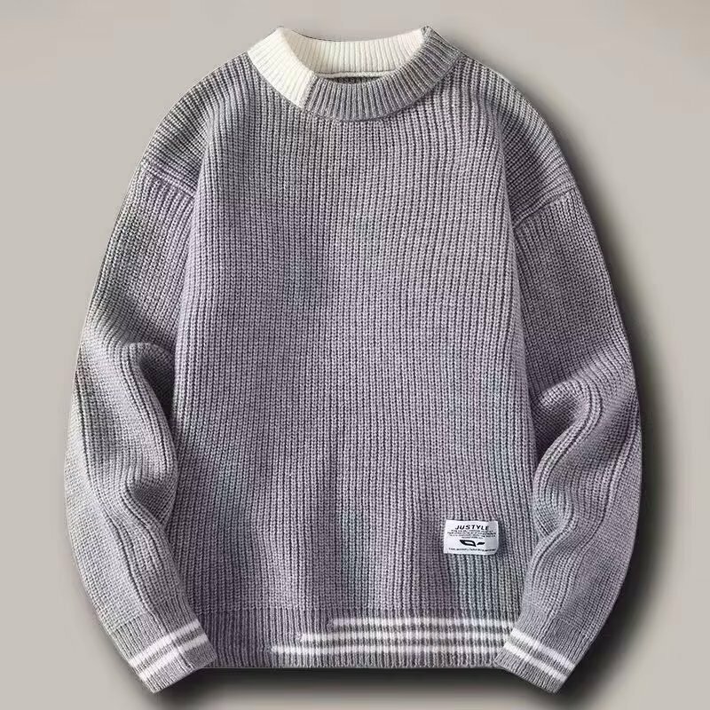 Uomo Vintage Twist maglione girocollo maschile Fit Pullover lavorato a maglia sciolto Harajuku Mens maglioni retrò multicolori