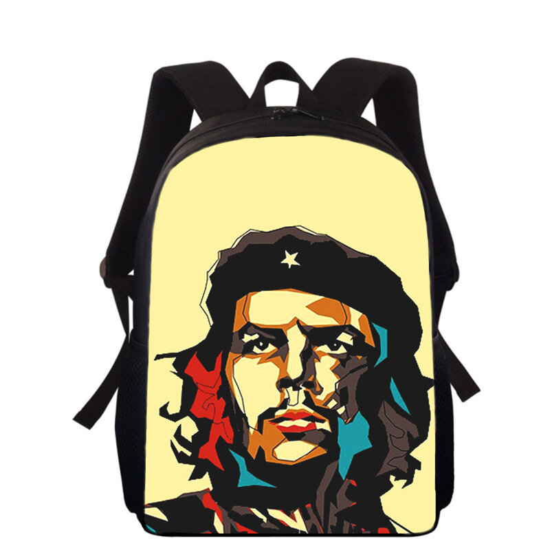 Che Guevara-mochila con estampado 3D de 16 pulgadas para niños y niñas, morral escolar para estudiantes, mochilas para libros