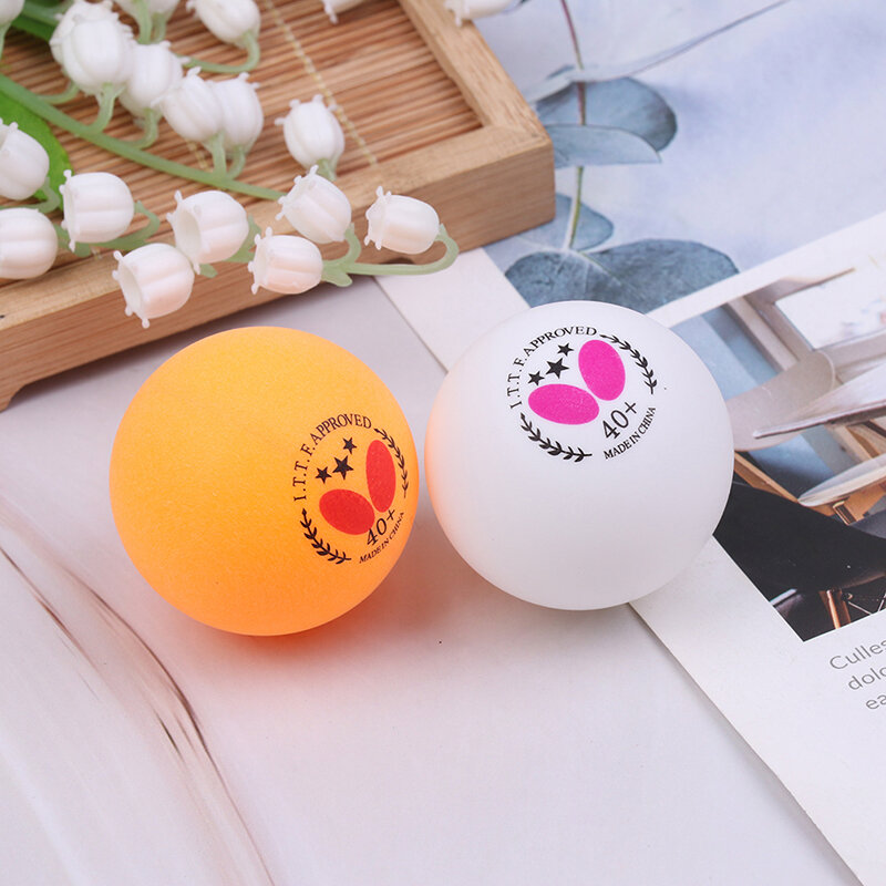 3 pces plástico profissional de alta qualidade de bolas de tênis de mesa bolas de ping pong