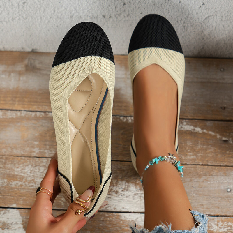 Tenisówki damskie mokasyny oddychające płaskie buty z siatką czubkiem na co dzień buty na zewnątrz lekkie buty do chodzenia dla kobiet Lolita