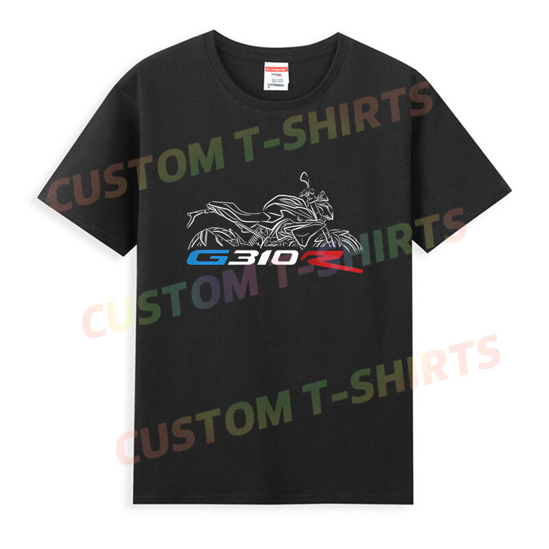 Camiseta informal de motocicleta G310R para hombre, Tops deportivos de gran tamaño, transpirables, ropa de calle cómoda, S-3XL, 2024
