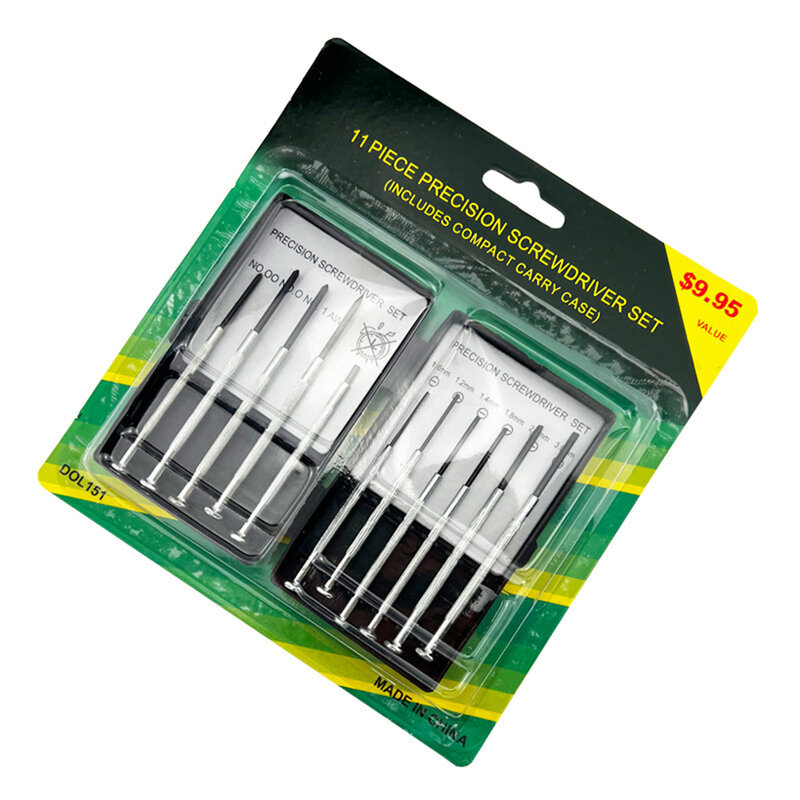 Reliable and Efficient 11 Piece Watch Precision Screwdriver Set Ensures Precise Torque for Delicate Tasks and Repairs
