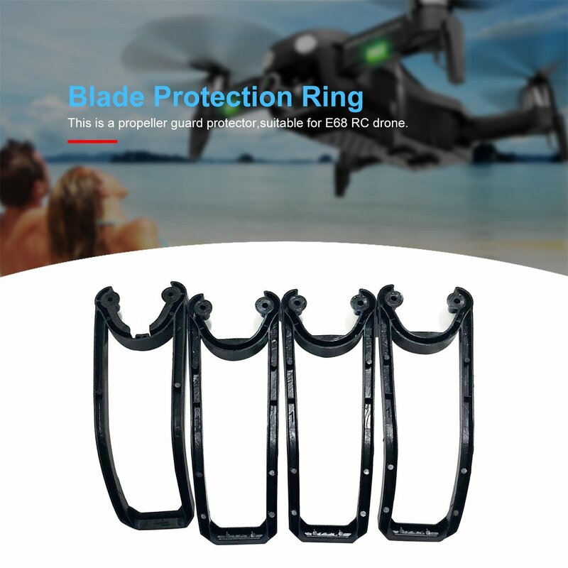 4PCS Protection Settings Ring Propeller Guard Protector Frame Protective Cover For E68 FPV RC Drone Blades Parts Dropshipping