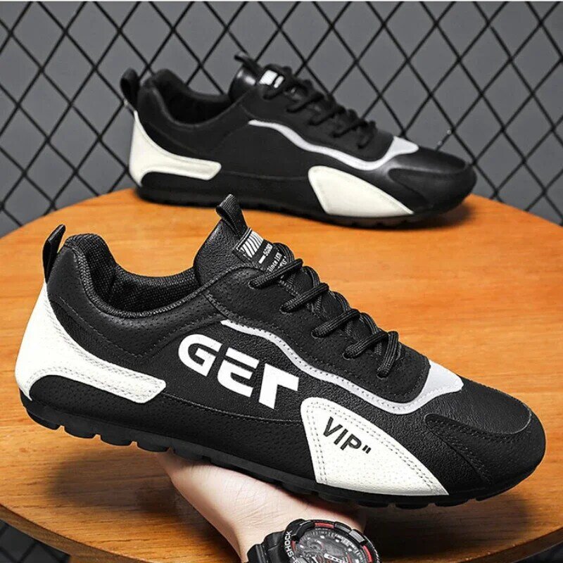 Spring New Men Shoes Fashion Men's Sneakers Lace-up Running Shoes Outdoor Walking Shoes 2024 Mesh Casual Sport Shoes for Men