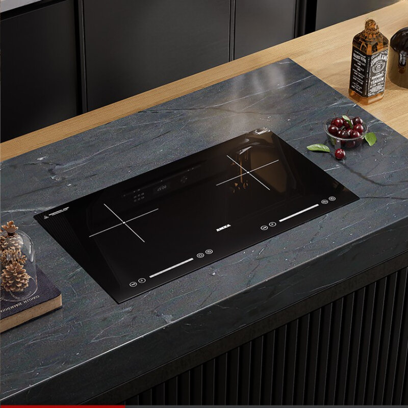 Embedded induction cooker, electric ceramic stove, integrated, household embedded double-head